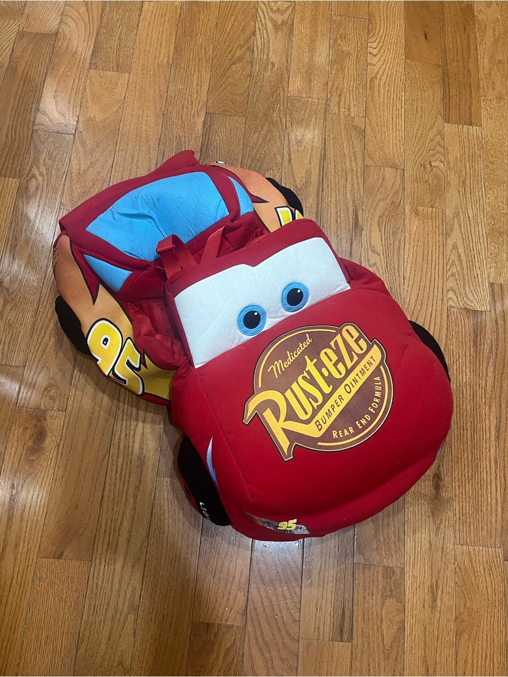 Vintage Disney Store Cars Lightning McQueen Wearable Plush Costume Size S/M Y2K